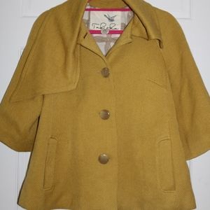 50s inspired pear peacoat with bell sleeves